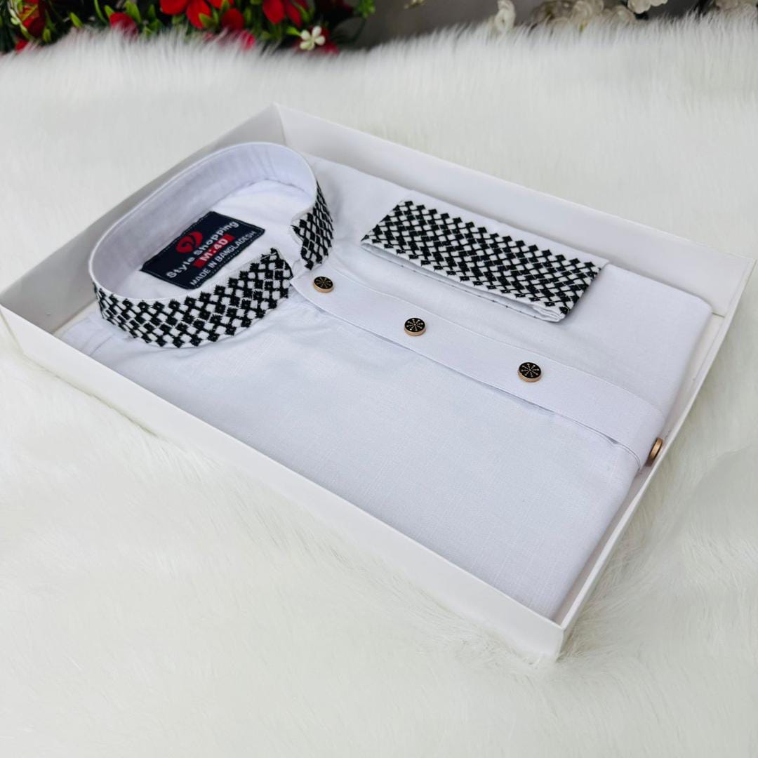 প্রিমিয়াম সাটন কটন পাঞ্জাবি